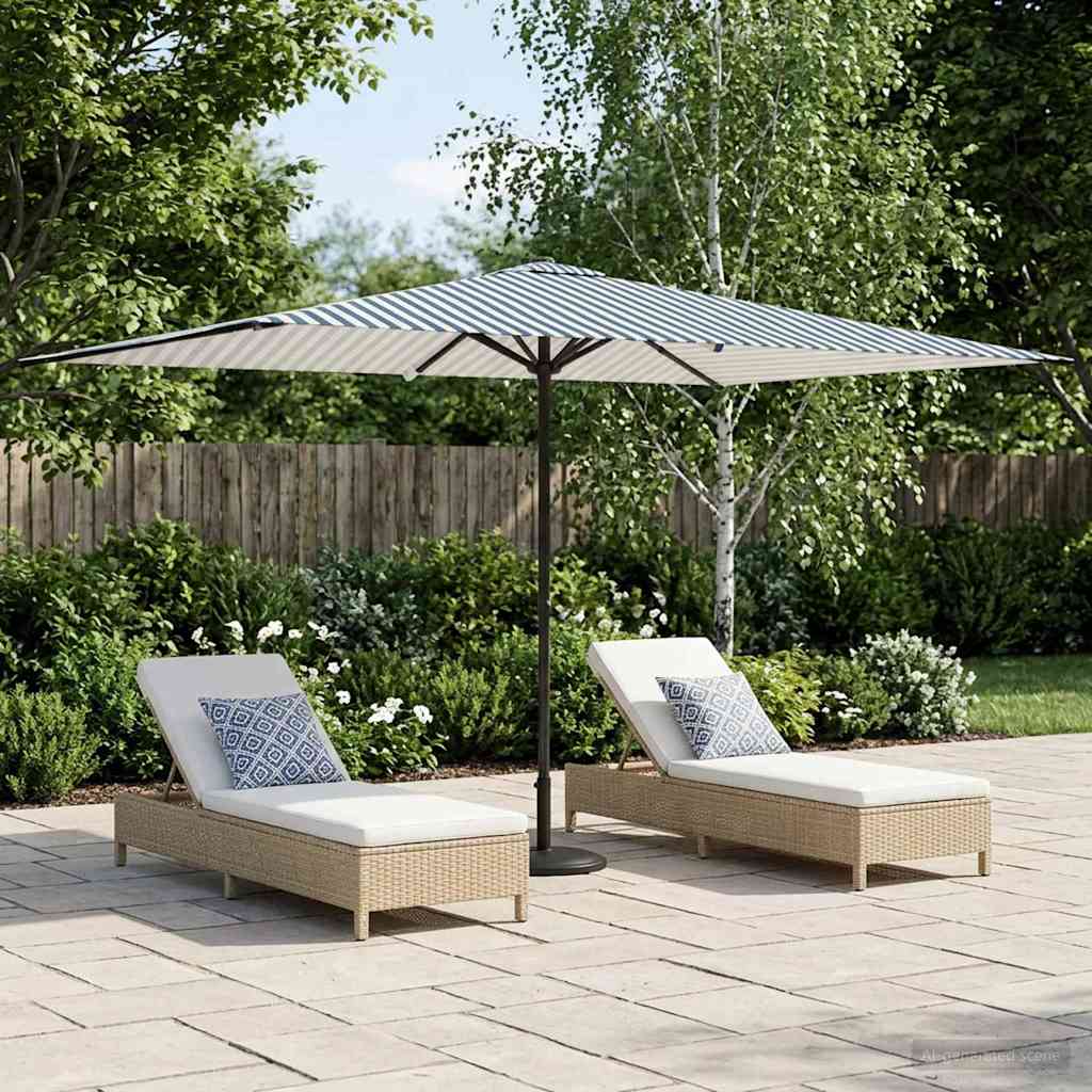 vidaXL Garden Parasol 200 x 300 cm Polyester Rectangular