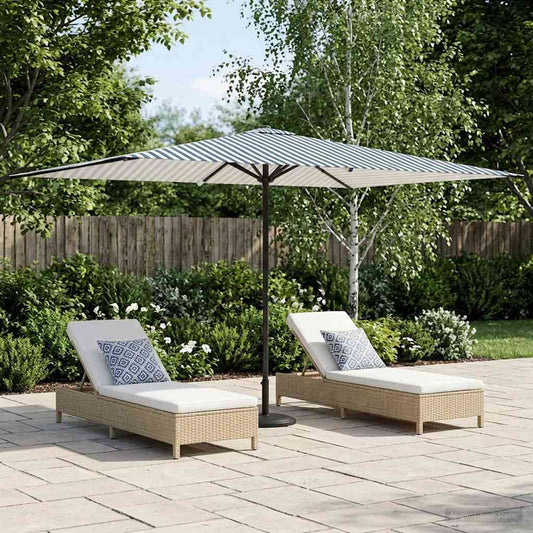vidaXL Garden Parasol 200 x 300 cm Polyester Rectangular