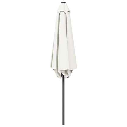 vidaXL Garden Parasol 230 x 230 cm Polyester Rectangular Cream