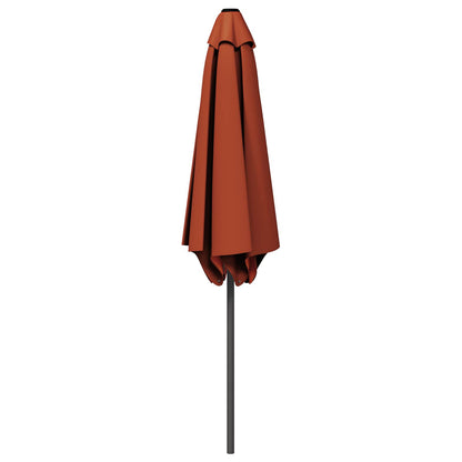 vidaXL Garden Parasol 230 x 230 cm Polyester Rectangular Terracotta