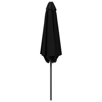 vidaXL Garden Parasol 230 x 230 cm Polyester Rectangular Black