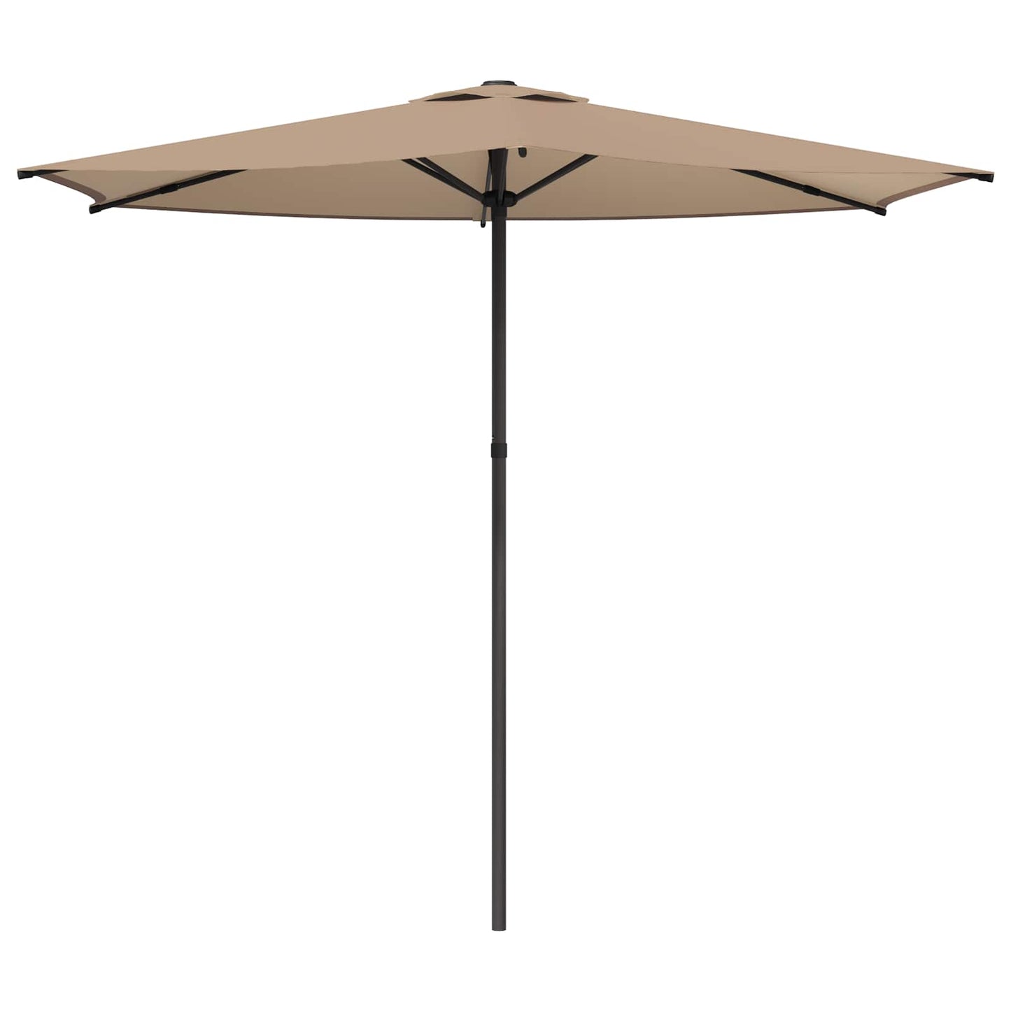 vidaXL Garden Parasol 270 x 270 cm Polyester Rectangular Taupe