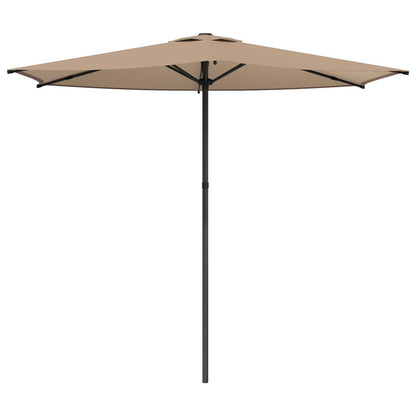 vidaXL Garden Parasol 270 x 270 cm Polyester Rectangular Taupe