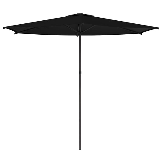 vidaXL Garden Parasol 270 x 270 cm Polyester Rectangular Black