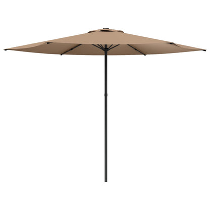 vidaXL Garden Parasol 300 x 300 cm Polyester Rectangular Taupe