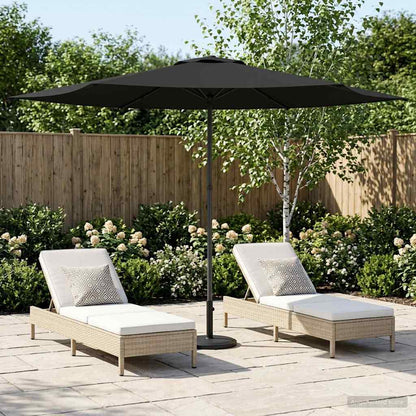 vidaXL Garden Parasol 300 x 300 cm Polyester Rectangular Anthracite
