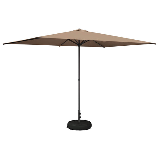 vidaXL Garden Parasol with Base 200 x 300 cm Polyester Rectangular