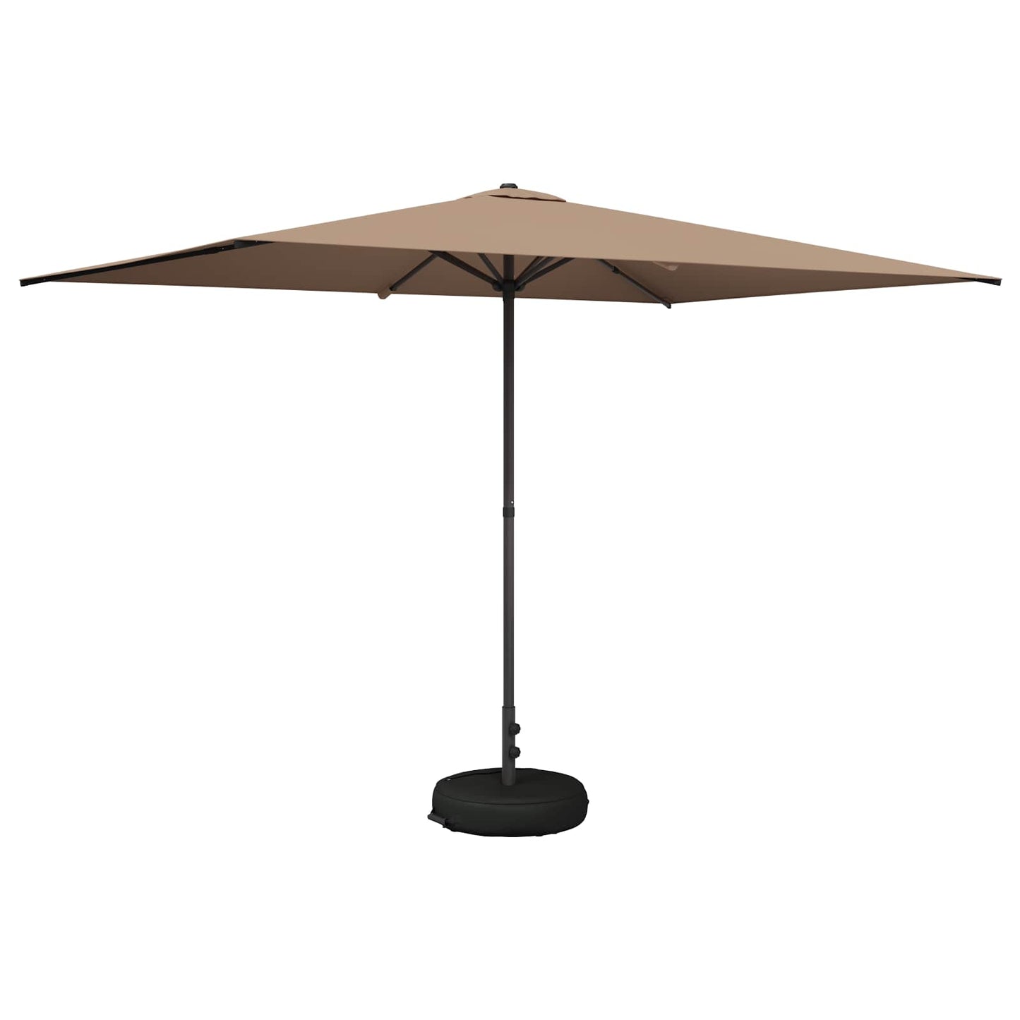 vidaXL Garden Parasol 200 x 300 cm Polyester Rectangular Taupe