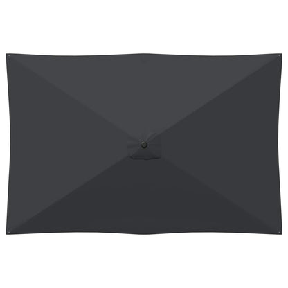 vidaXL Garden Parasol with Base 200 x 300 cm Polyester Rectangular