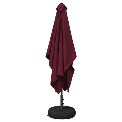 vidaXL Garden Parasol 200 x 300 cm Polyester Rectangular Bordeaux Red