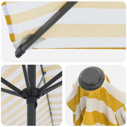 vidaXL Garden Parasol with Base 200 x 300 cm Polyester Rectangular