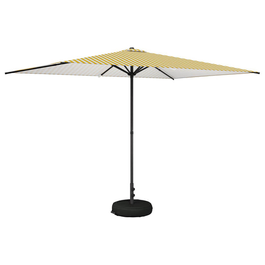 vidaXL Garden Parasol with Base 200 x 300 cm Polyester Rectangular