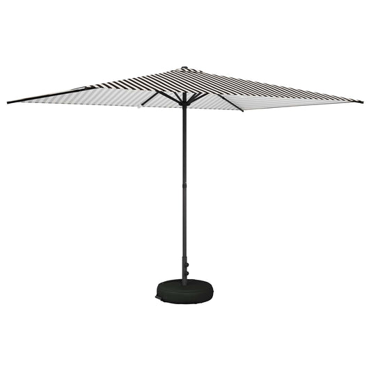 vidaXL Garden Parasol with Base 200 x 300 cm Polyester Rectangular