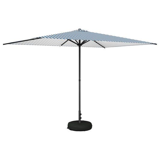 vidaXL Garden Parasol with Base 200 x 300 cm Polyester Rectangular