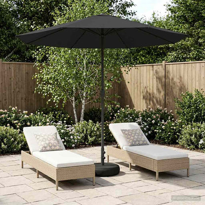 vidaXL Garden Parasol 230 x 230 cm Polyester Rectangular Anthracite
