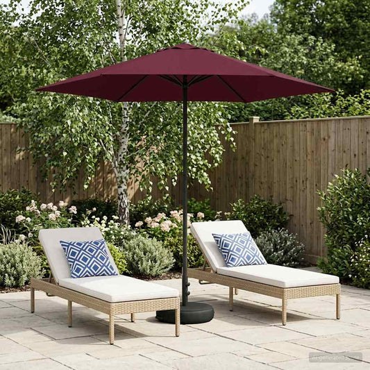 vidaXL Garden Parasol with Base 230 x 230 cm Polyester Rectangular