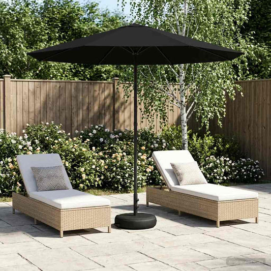vidaXL Garden Parasol with Base 230 x 230 cm Polyester Rectangular