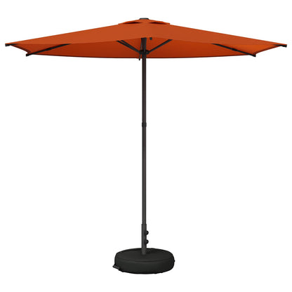 vidaXL Garden Parasol 270 x 270 cm Polyester Rectangular Terracotta