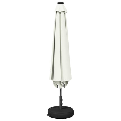 vidaXL Garden Parasol with LED Lights and Base 200 x 300 cm Polyester