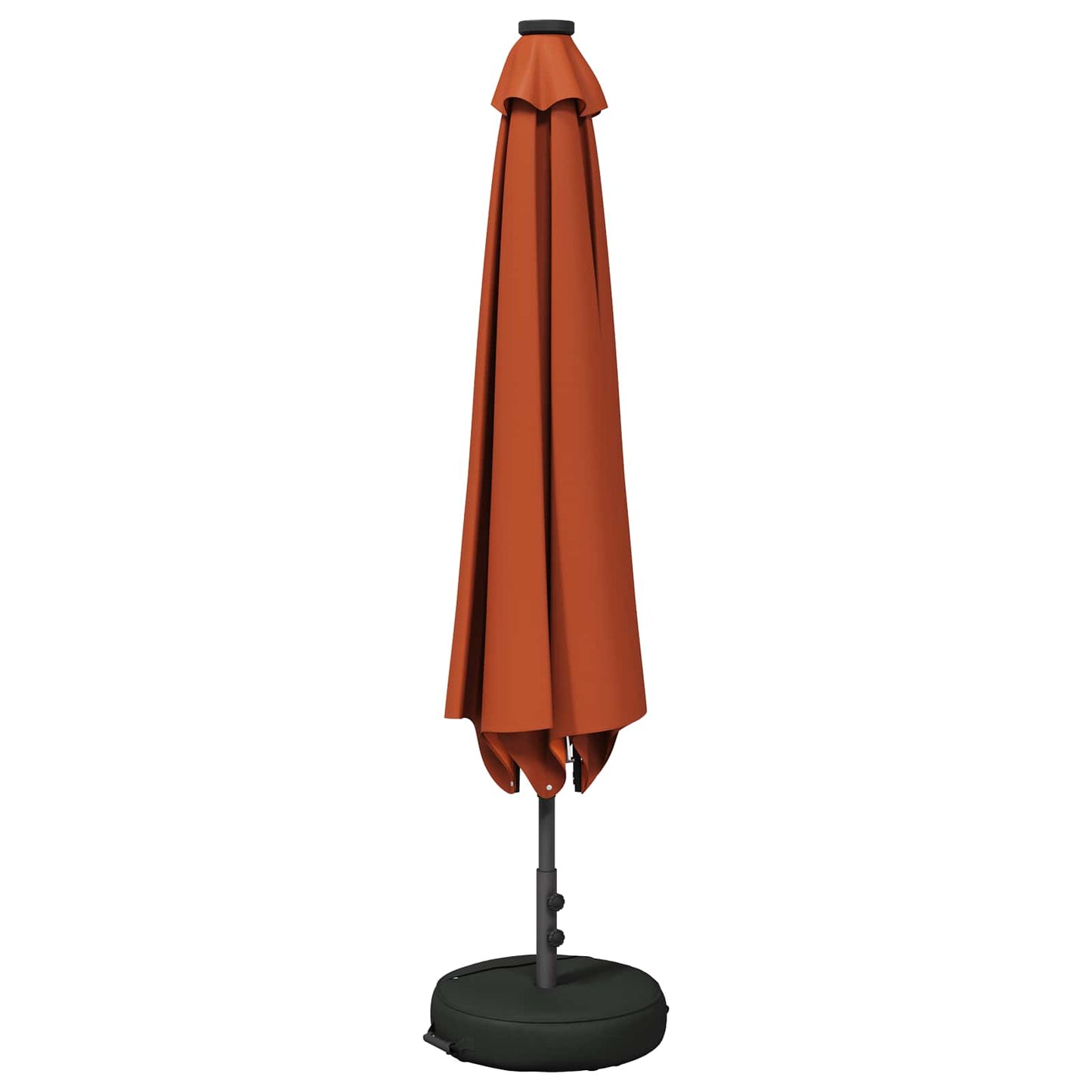 vidaXL Garden Parasol with LED Lights and Base 200 x 300 cm Polyester