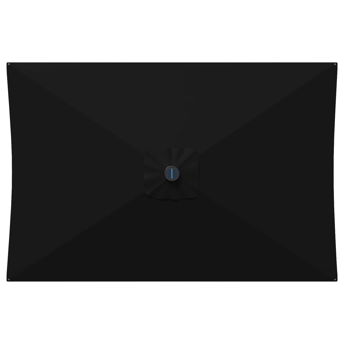 vidaXL Garden Parasol with LED Lights 200 x 300 cm Polyester Black