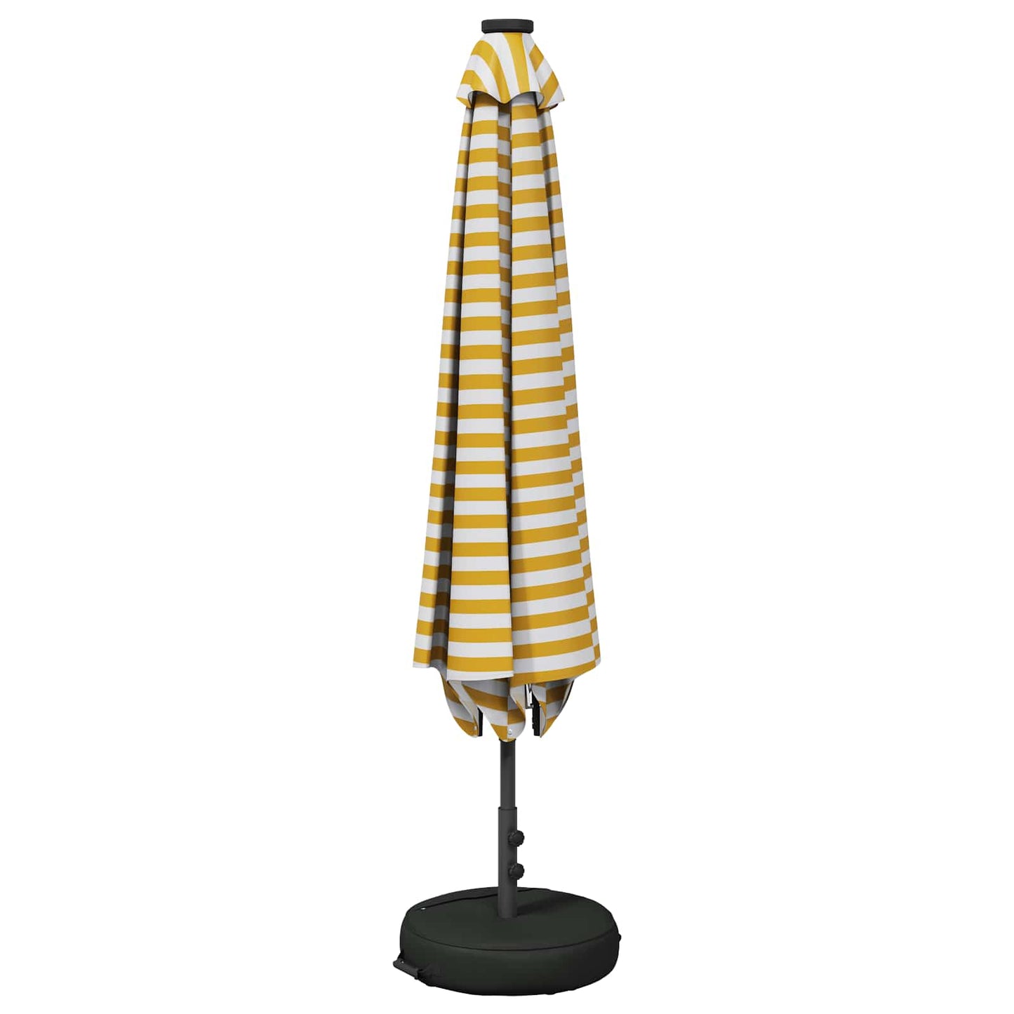 vidaXL Garden Parasol with LED Lights and Base 200 x 300 cm Polyester