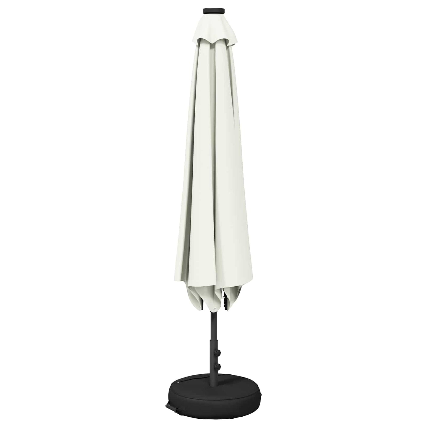 vidaXL Garden Parasol with LED Lights and Base 230 x 230 cm Polyester
