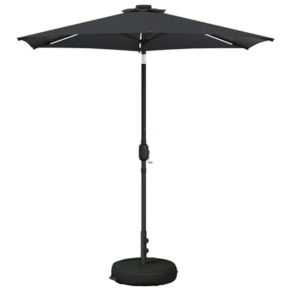 vidaXL Garden Parasol with LED Lights and Base 230 x 230 cm Polyester