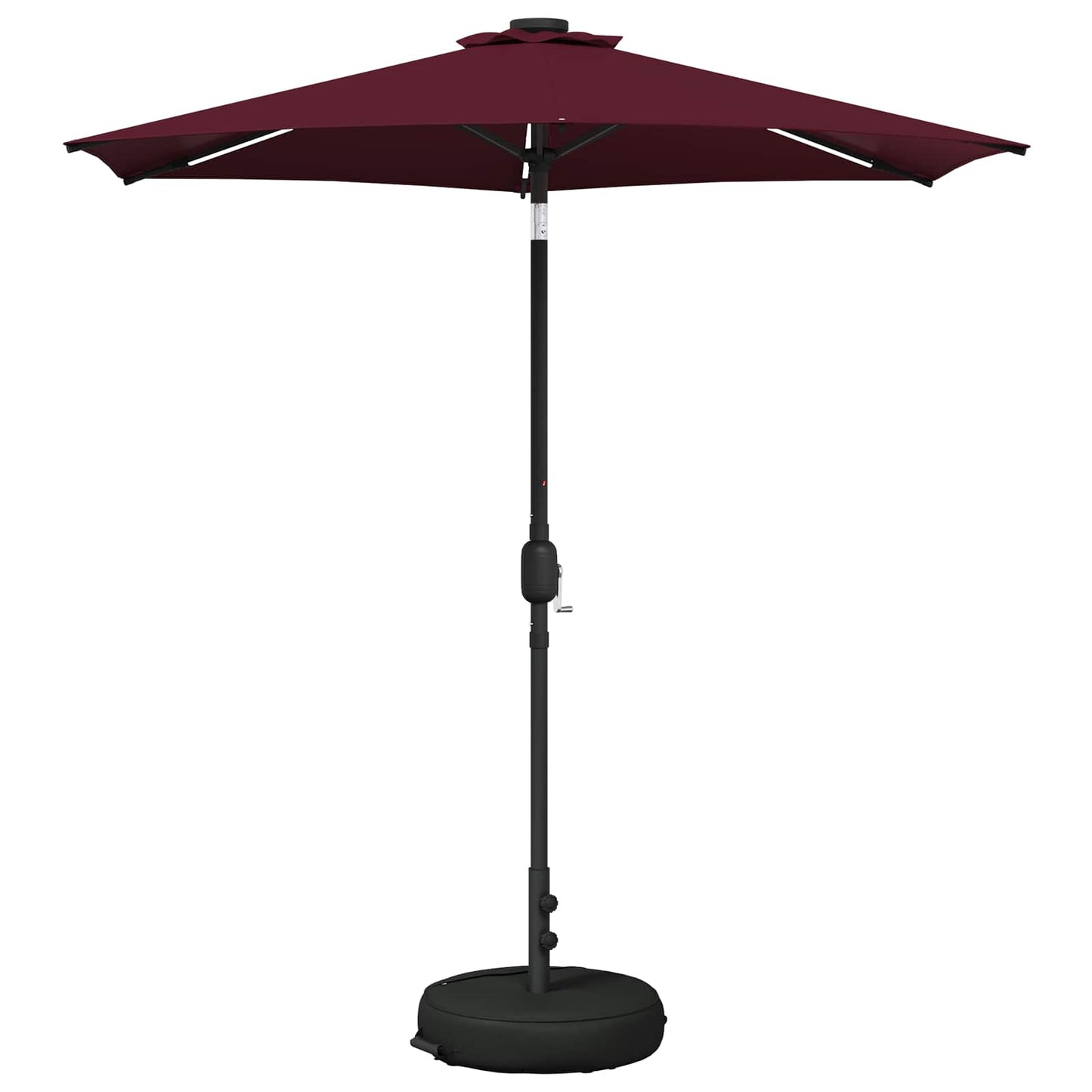 vidaXL Garden Parasol with LED Lights and Base 230 x 230 cm Polyester