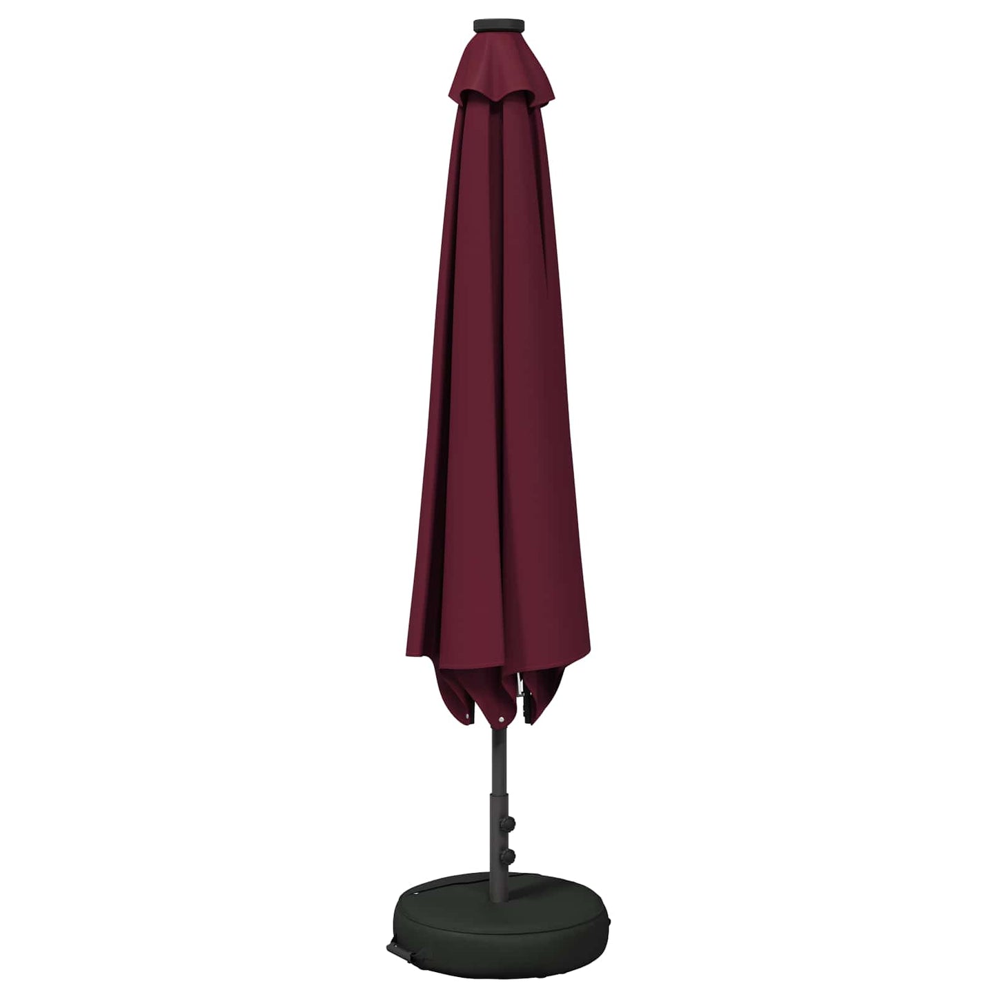 vidaXL Garden Parasol with LED Lights and Base 230 x 230 cm Polyester