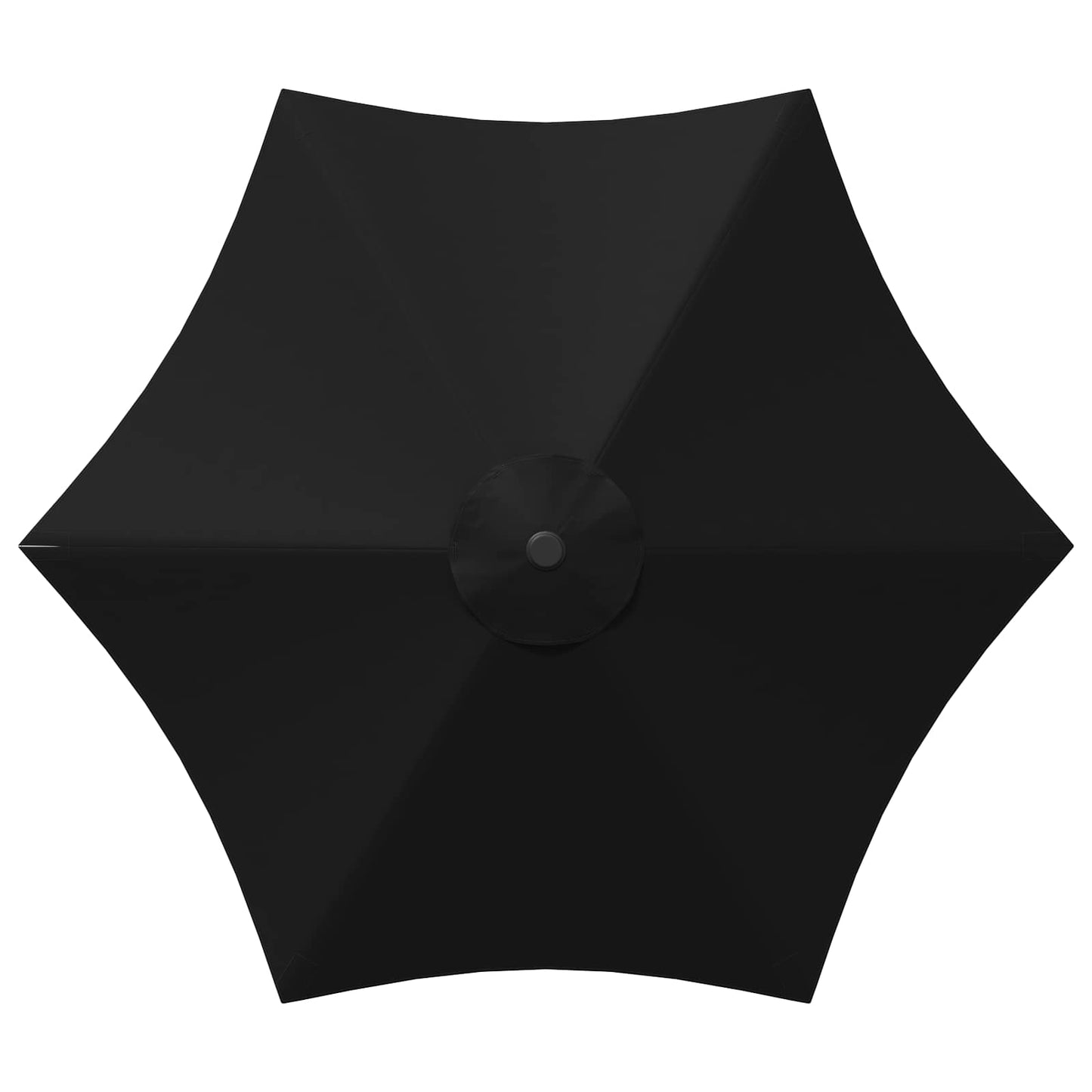 vidaXL Garden Parasol with LED Lights 230 x 230 cm Polyester Black