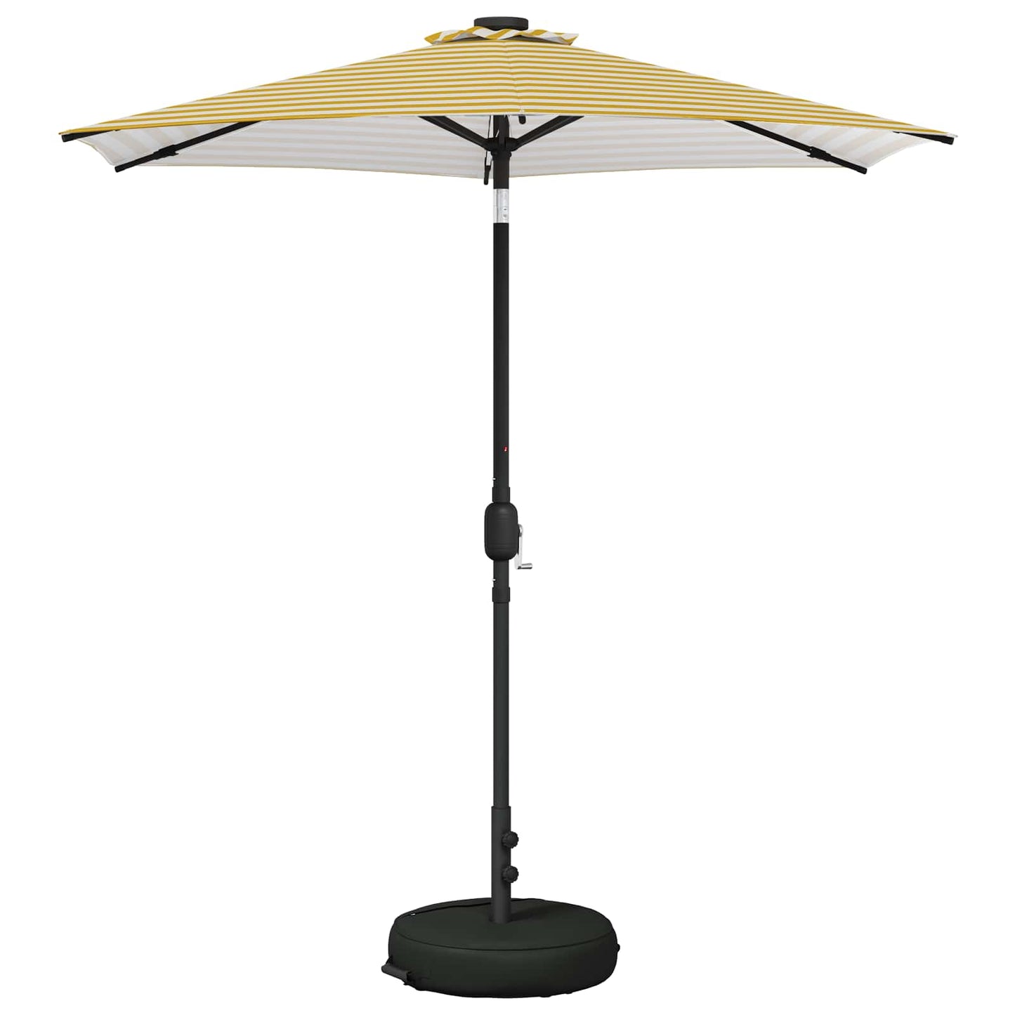 vidaXL Garden Parasol with LED Lights and Base 230 x 230 cm Polyester