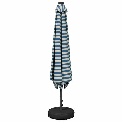 vidaXL Garden Parasol with LED Lights and Base 230 x 230 cm Polyester