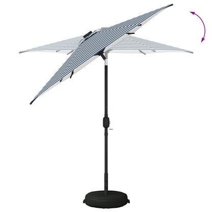 vidaXL Garden Parasol with LED Lights and Base 230 x 230 cm Polyester