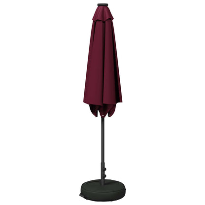 vidaXL Garden Parasol with LED Lights and Base 270 x 270 cm Polyester