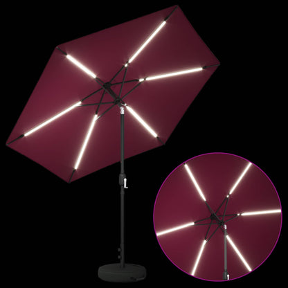 vidaXL Garden Parasol with LED Lights 270 x 270 cm Polyester