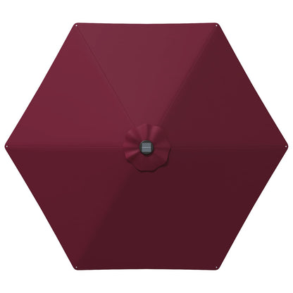 vidaXL Garden Parasol with LED Lights and Base 270 x 270 cm Polyester