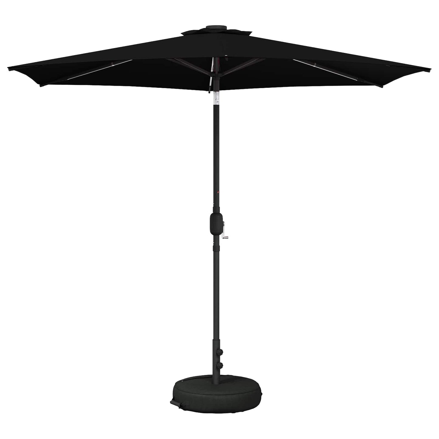 vidaXL Garden Parasol with LED Lights and Base 270 x 270 cm Polyester