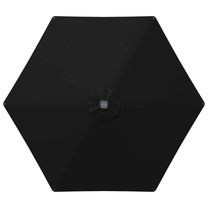 vidaXL Garden Parasol with LED Lights and Base 270 x 270 cm Polyester
