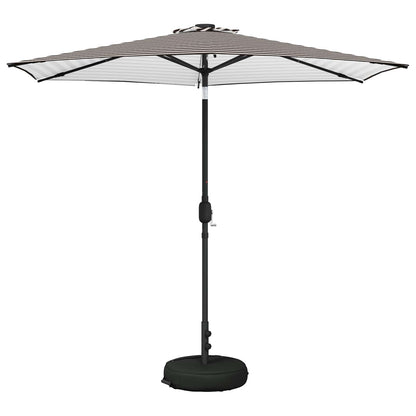 vidaXL Garden Parasol with LED Lights and Base 270 x 270 cm Polyester