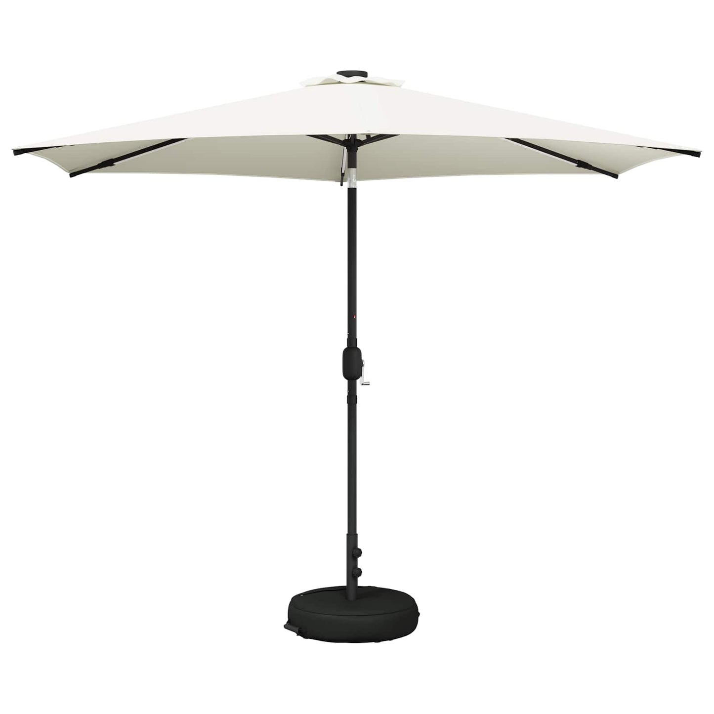 vidaXL Garden Parasol with LED Lights and Base 300 x 300 cm Polyester