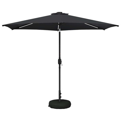 vidaXL Garden Parasol with LED Lights and Base 300 x 300 cm Polyester