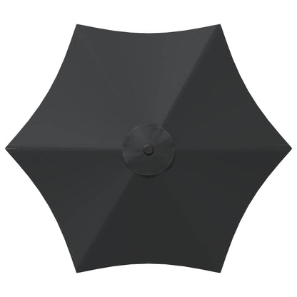 vidaXL Garden Parasol with LED Lights and Base 300 x 300 cm Polyester