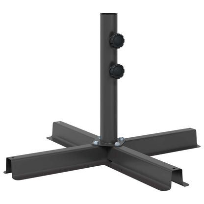 vidaXL Patio Umbrella Base 60 x 60 cm Steel Black