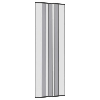 vidaXL Insect Door Screen with Mesh Curtain Black 80 x 220 cm
