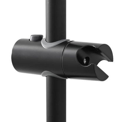 vidaXL Shower Head Holder Black 71 cm Stainless Steel