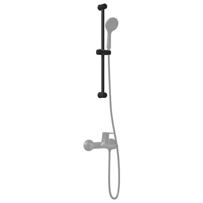 vidaXL Shower Head Holder Black 71 cm Stainless Steel
