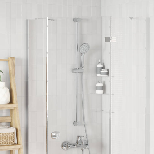 vidaXL Shower Head Holder Chrome 100 cm Stainless Steel