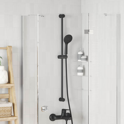 vidaXL Shower Head Holder Black 101 cm Stainless Steel