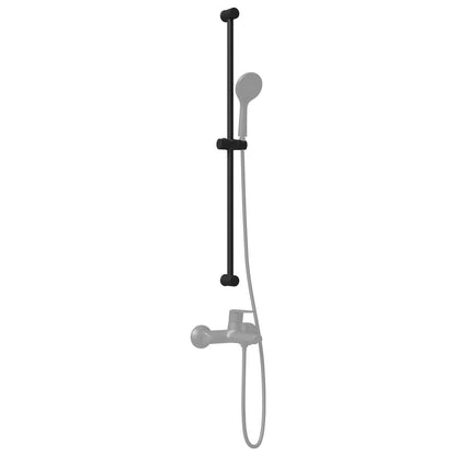vidaXL Shower Head Holder Black 101 cm Stainless Steel